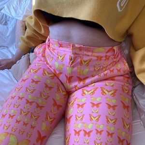 Mighty butterfly pant in pink